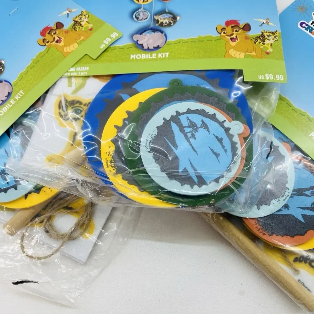 Disney Lion King Baby Mobile Craft Kit No Glue Needed Nursery Decor Lot of 3